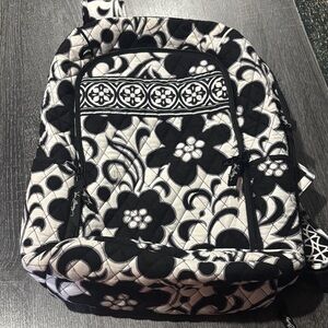 Vera Bradley Floral Black and White Women's Backpack
